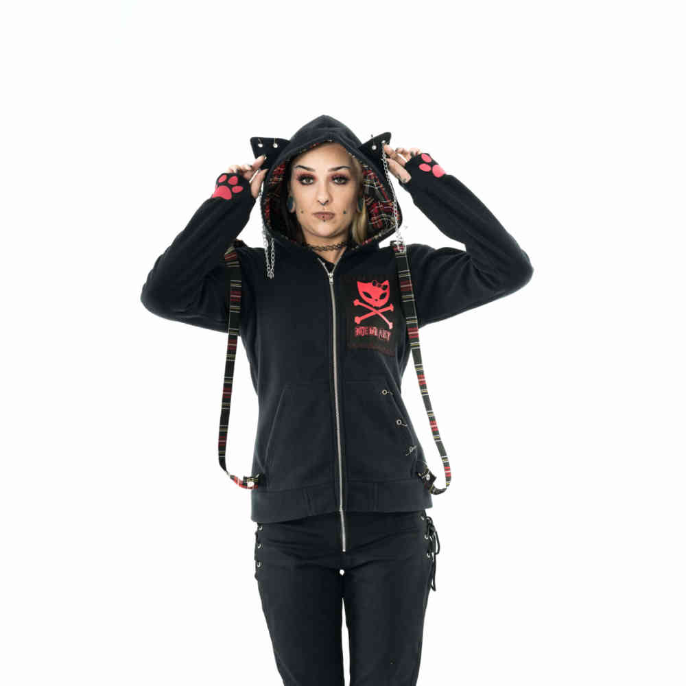 Bye Bye Kitty - Trinity Zip hoodie - Black